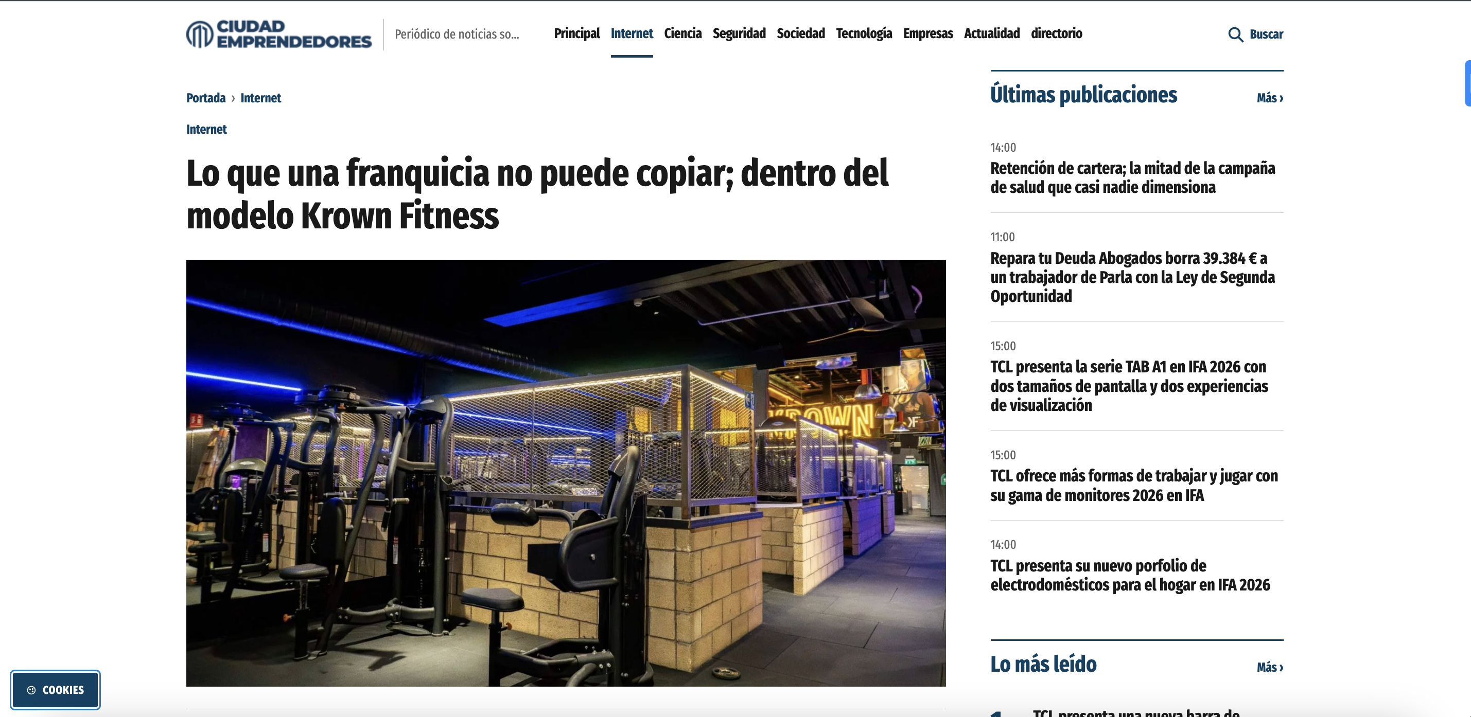 Krown Fitness en Ciudad Emprendedores