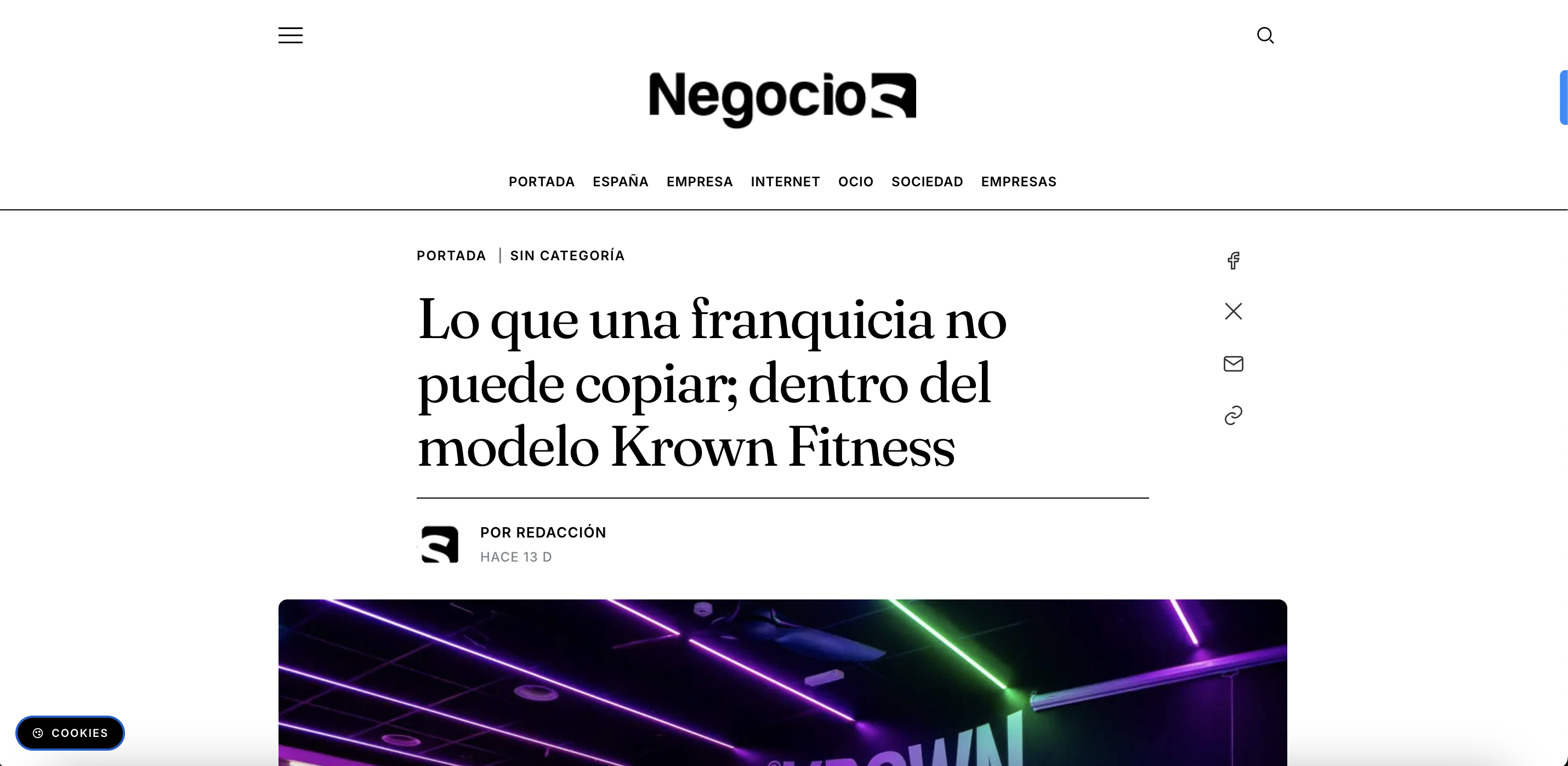 Krown Fitness en NegocioR